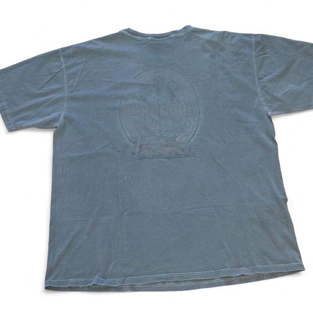 Comfort-colors Men's Blue and Grey T-shirt